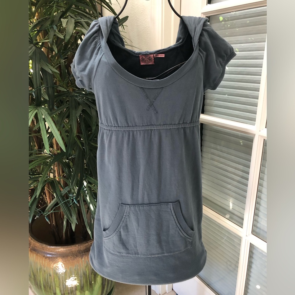 👗 Juicy Couture Blue Hooded Dress.